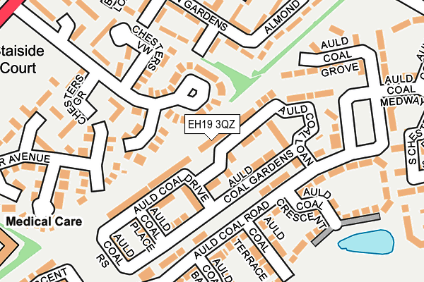 EH19 3QZ map - OS OpenMap – Local (Ordnance Survey)