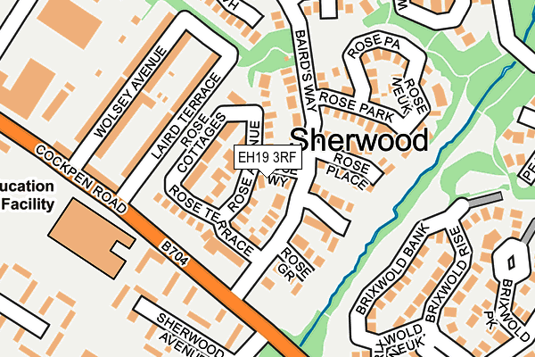 EH19 3RF map - OS OpenMap – Local (Ordnance Survey)