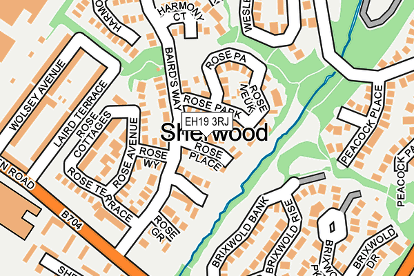 EH19 3RJ map - OS OpenMap – Local (Ordnance Survey)