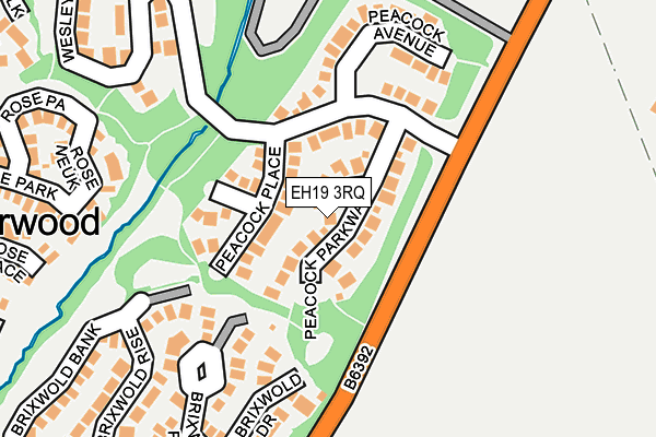 EH19 3RQ map - OS OpenMap – Local (Ordnance Survey)