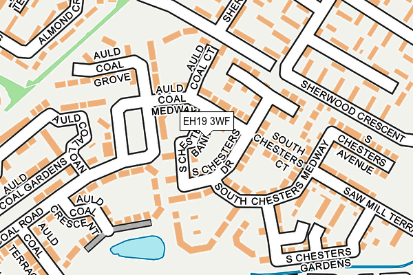 EH19 3WF map - OS OpenMap – Local (Ordnance Survey)