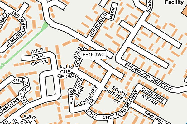 EH19 3WG map - OS OpenMap – Local (Ordnance Survey)