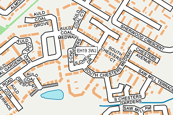 EH19 3WJ map - OS OpenMap – Local (Ordnance Survey)