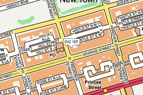 EH2 1EP map - OS OpenMap – Local (Ordnance Survey)