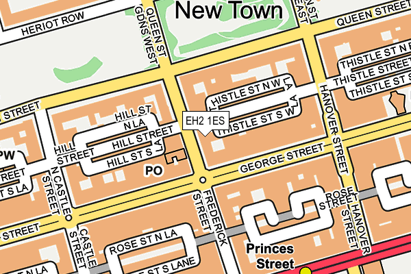 EH2 1ES map - OS OpenMap – Local (Ordnance Survey)