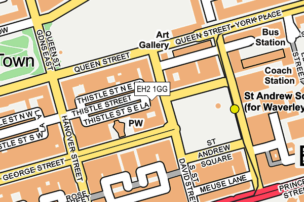 EH2 1GG map - OS OpenMap – Local (Ordnance Survey)