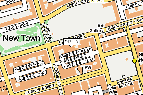 EH2 1JQ map - OS OpenMap – Local (Ordnance Survey)