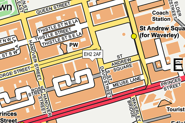 EH2 2AF map - OS OpenMap – Local (Ordnance Survey)