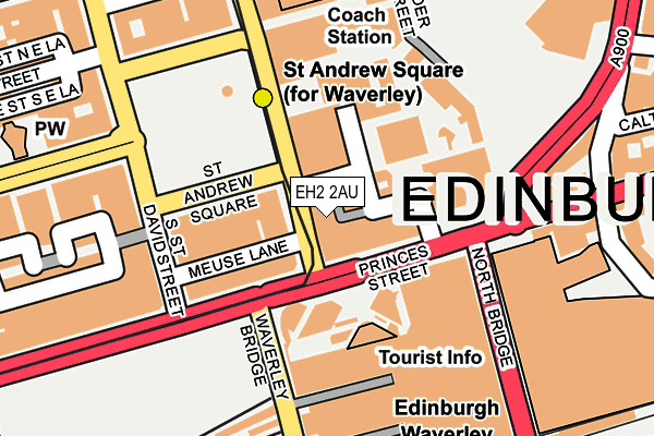 EH2 2AU map - OS OpenMap – Local (Ordnance Survey)