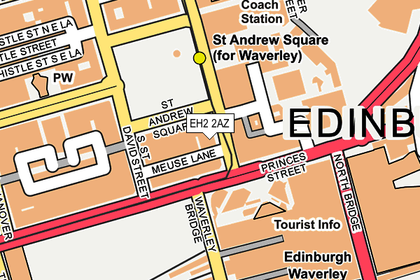 EH2 2AZ map - OS OpenMap – Local (Ordnance Survey)