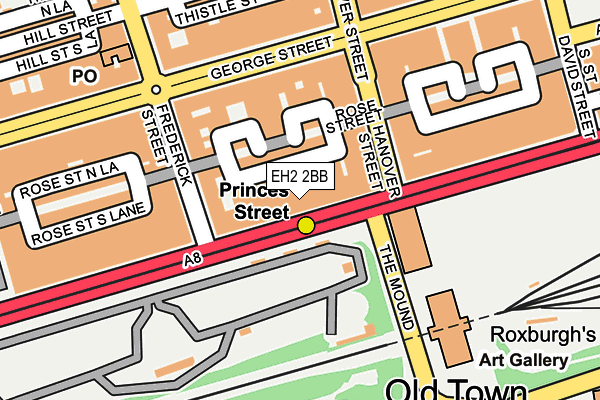 EH2 2BB map - OS OpenMap – Local (Ordnance Survey)