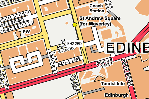 EH2 2BD map - OS OpenMap – Local (Ordnance Survey)