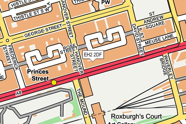 EH2 2DF map - OS OpenMap – Local (Ordnance Survey)