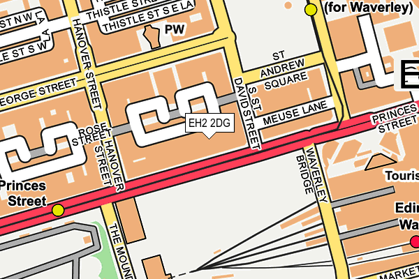 EH2 2DG map - OS OpenMap – Local (Ordnance Survey)