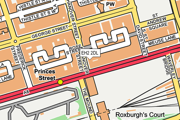 EH2 2DL map - OS OpenMap – Local (Ordnance Survey)