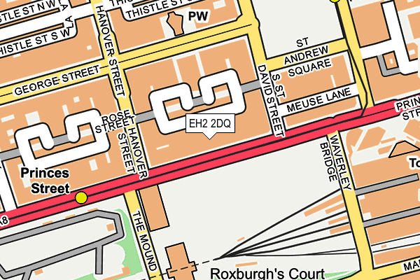 EH2 2DQ map - OS OpenMap – Local (Ordnance Survey)