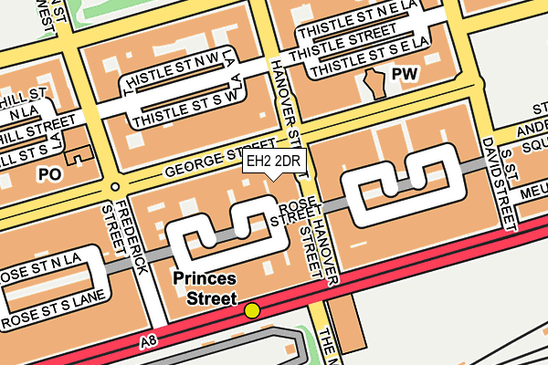 EH2 2DR map - OS OpenMap – Local (Ordnance Survey)