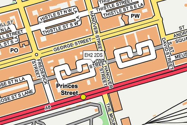 EH2 2DS map - OS OpenMap – Local (Ordnance Survey)