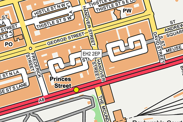 EH2 2EP map - OS OpenMap – Local (Ordnance Survey)