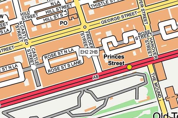 EH2 2HB map - OS OpenMap – Local (Ordnance Survey)