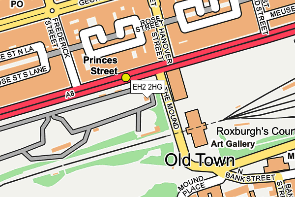 EH2 2HG map - OS OpenMap – Local (Ordnance Survey)