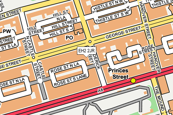 EH2 2JR map - OS OpenMap – Local (Ordnance Survey)
