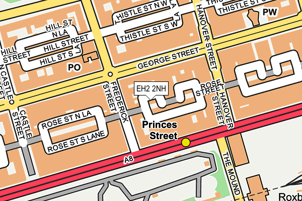 EH2 2NH map - OS OpenMap – Local (Ordnance Survey)