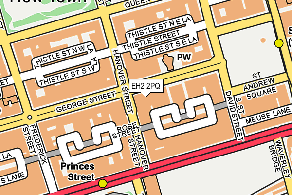 EH2 2PQ map - OS OpenMap – Local (Ordnance Survey)