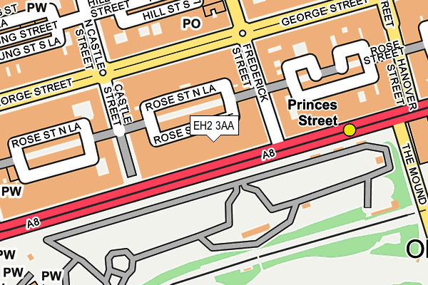 EH2 3AA map - OS OpenMap – Local (Ordnance Survey)