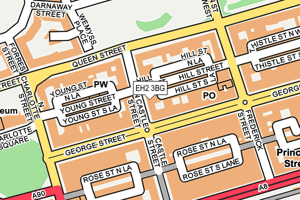 EH2 3BG map - OS OpenMap – Local (Ordnance Survey)