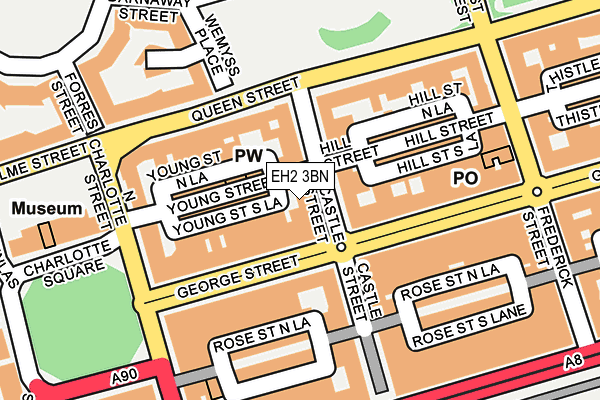 EH2 3BN map - OS OpenMap – Local (Ordnance Survey)