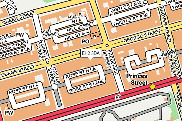 EH2 3DA map - OS OpenMap – Local (Ordnance Survey)