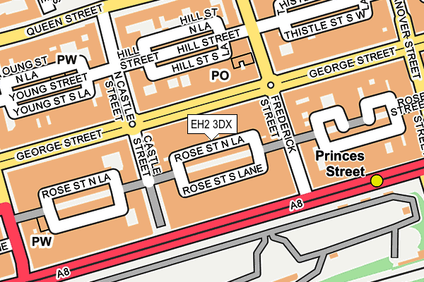 EH2 3DX map - OS OpenMap – Local (Ordnance Survey)