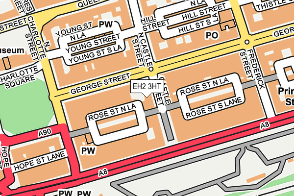 EH2 3HT map - OS OpenMap – Local (Ordnance Survey)