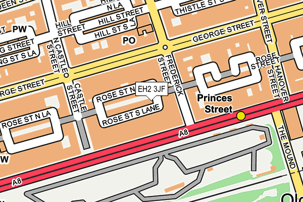 EH2 3JF map - OS OpenMap – Local (Ordnance Survey)