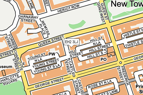 EH2 3LJ map - OS OpenMap – Local (Ordnance Survey)
