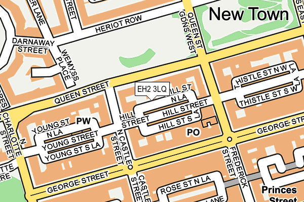 EH2 3LQ map - OS OpenMap – Local (Ordnance Survey)