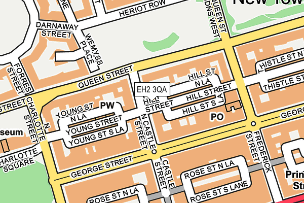 EH2 3QA map - OS OpenMap – Local (Ordnance Survey)