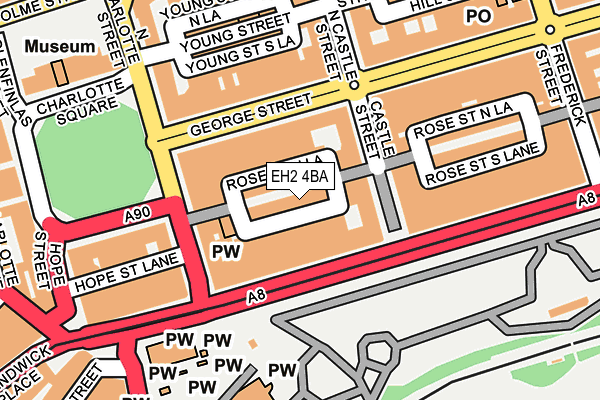 EH2 4BA map - OS OpenMap – Local (Ordnance Survey)