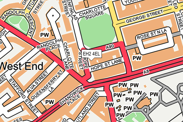 EH2 4EL map - OS OpenMap – Local (Ordnance Survey)