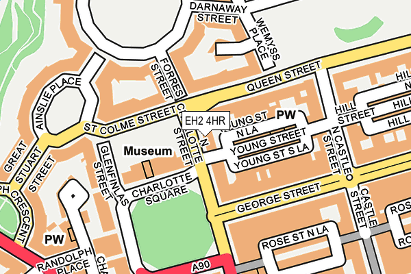 EH2 4HR map - OS OpenMap – Local (Ordnance Survey)