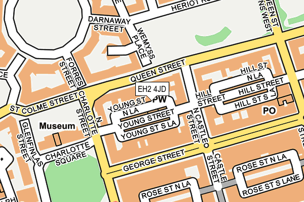 EH2 4JD map - OS OpenMap – Local (Ordnance Survey)