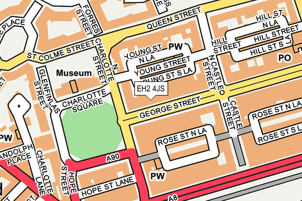 Map of HINDLES LIMITED at local scale