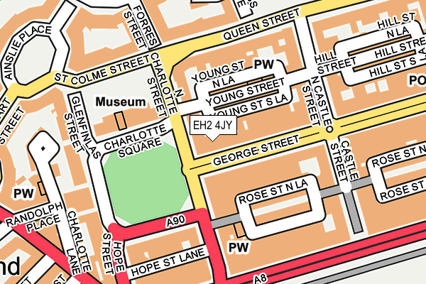 EH2 4JY map - OS OpenMap – Local (Ordnance Survey)