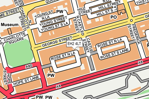 EH2 4LT map - OS OpenMap – Local (Ordnance Survey)