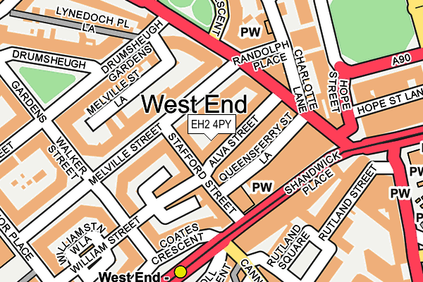 EH2 4PY map - OS OpenMap – Local (Ordnance Survey)