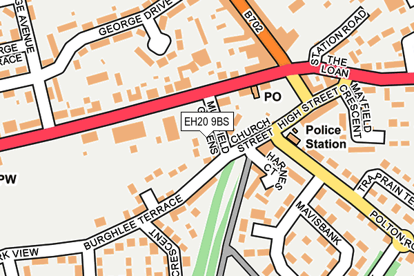 EH20 9BS map - OS OpenMap – Local (Ordnance Survey)