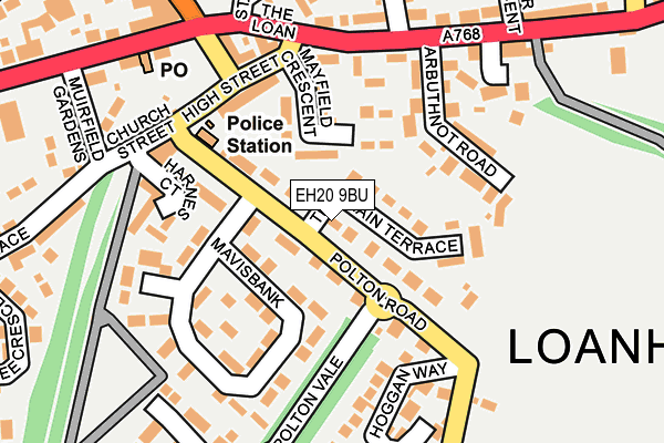 EH20 9BU map - OS OpenMap – Local (Ordnance Survey)