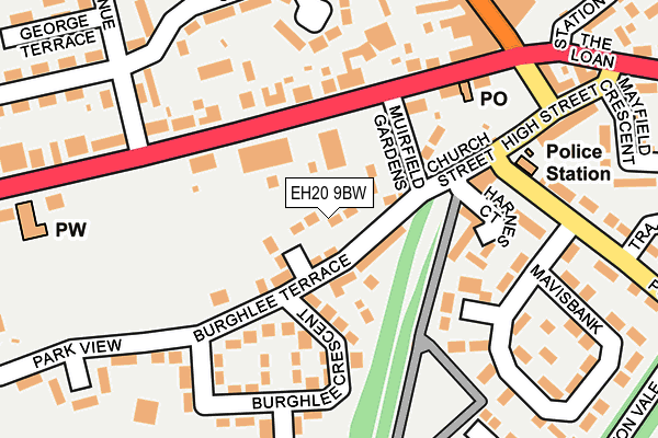 EH20 9BW map - OS OpenMap – Local (Ordnance Survey)