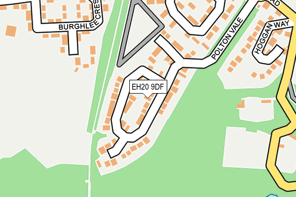 EH20 9DF map - OS OpenMap – Local (Ordnance Survey)